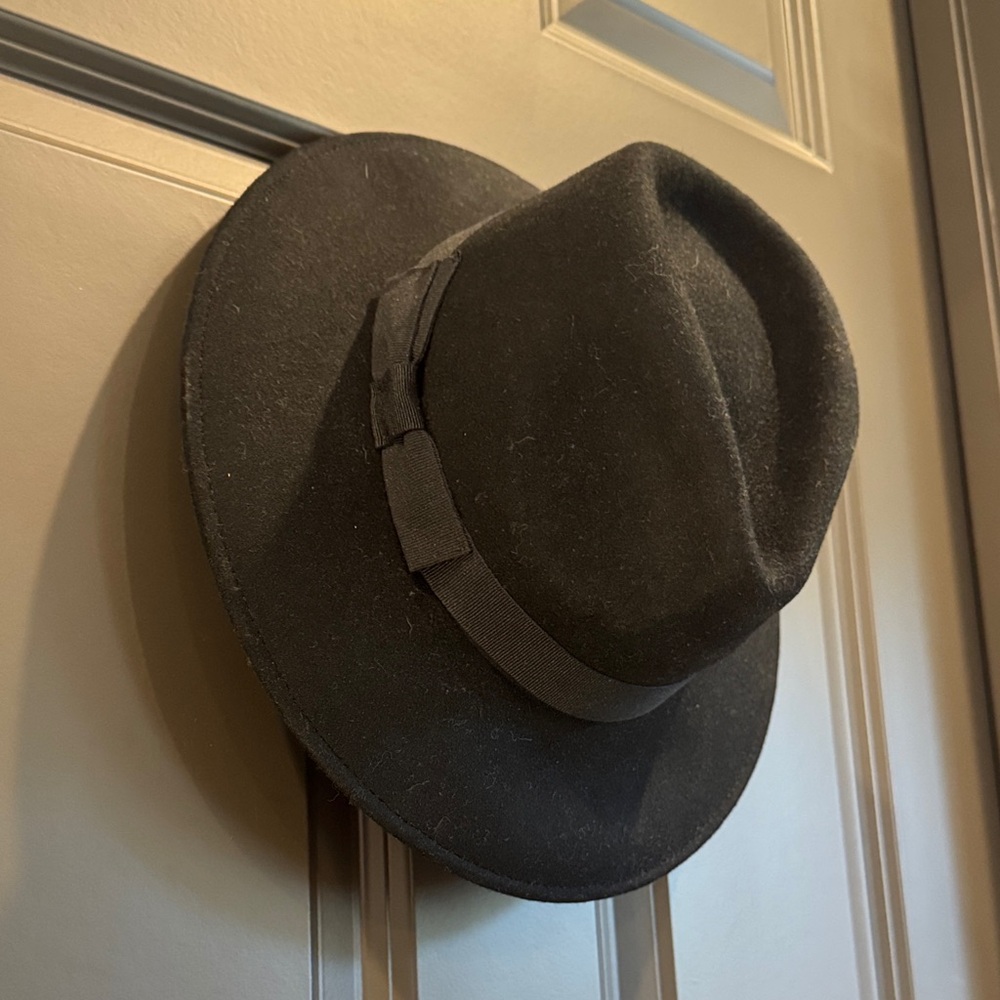 J. Crew Elegant Black Fedora | NWT - NEVER WORN! | 🖤 Made in Italy
